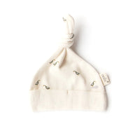 Oolie - RUNNER DUCKS | Organic Top Knot Baby Hat