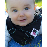 Premium Bandana Bib | SEA GREEN SWIRLS