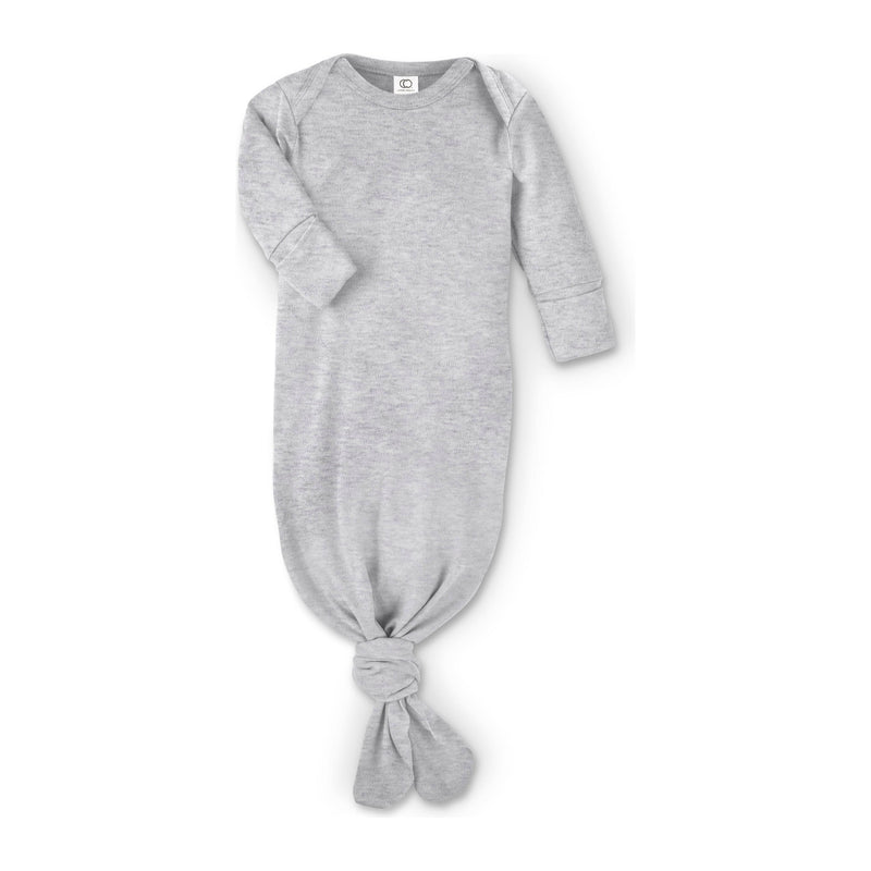 Knotted Infant Gown | HEATHER GREY