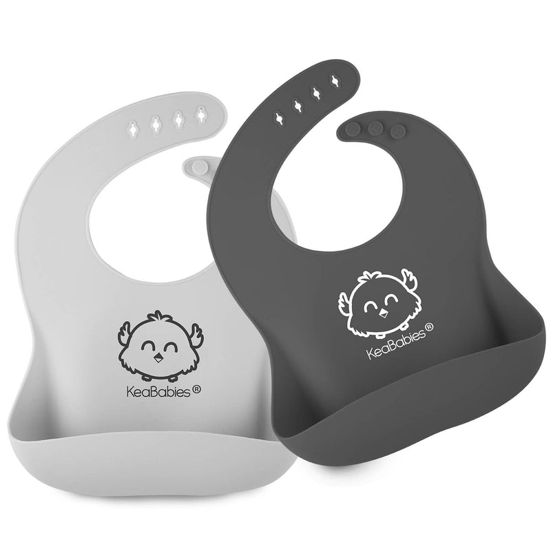 KeaBabies - Silicone Bib (set of 2) - Too Cool