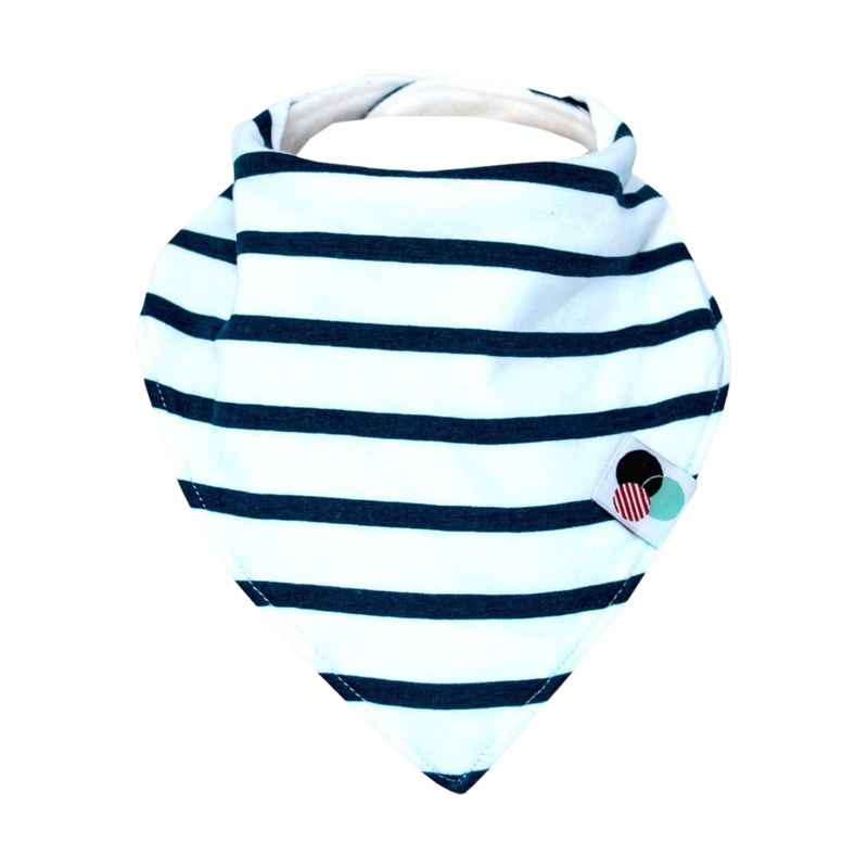 Premium Bandana Bib | BLUE STRIPE