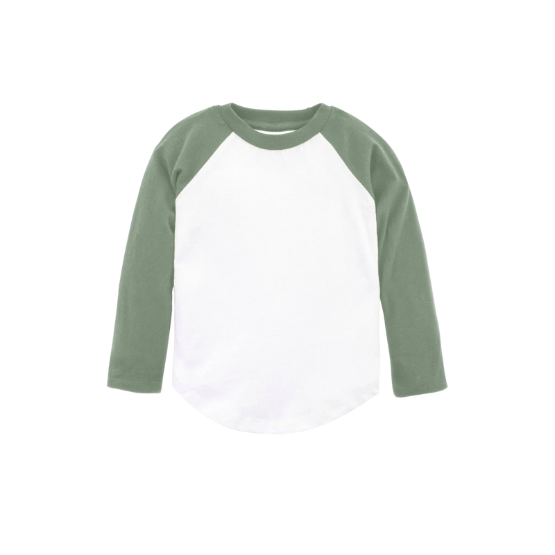 Baseball Tee | THYME / WHITE