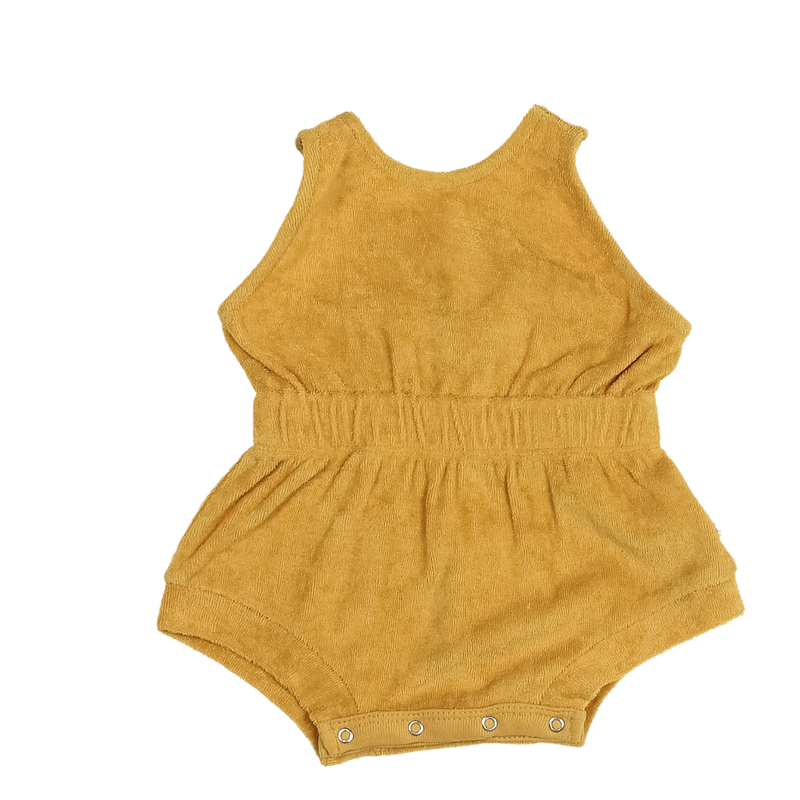 Shortie Terry Romper | MUSTARD