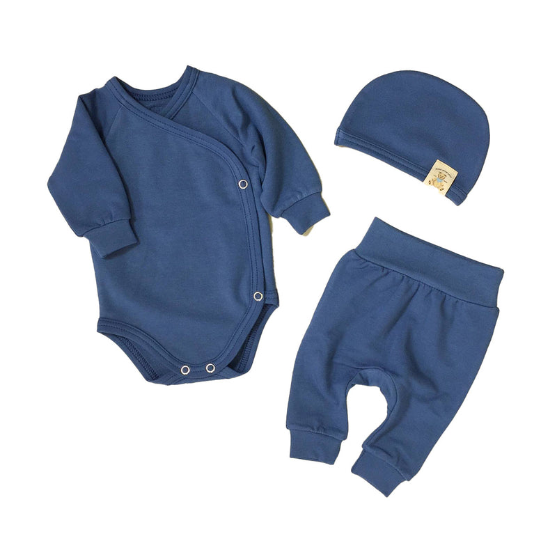 Bamboo Layette Set | NOBLE BLUE