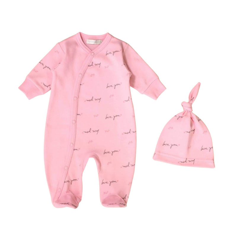 "Love You" Layette Set | PINK