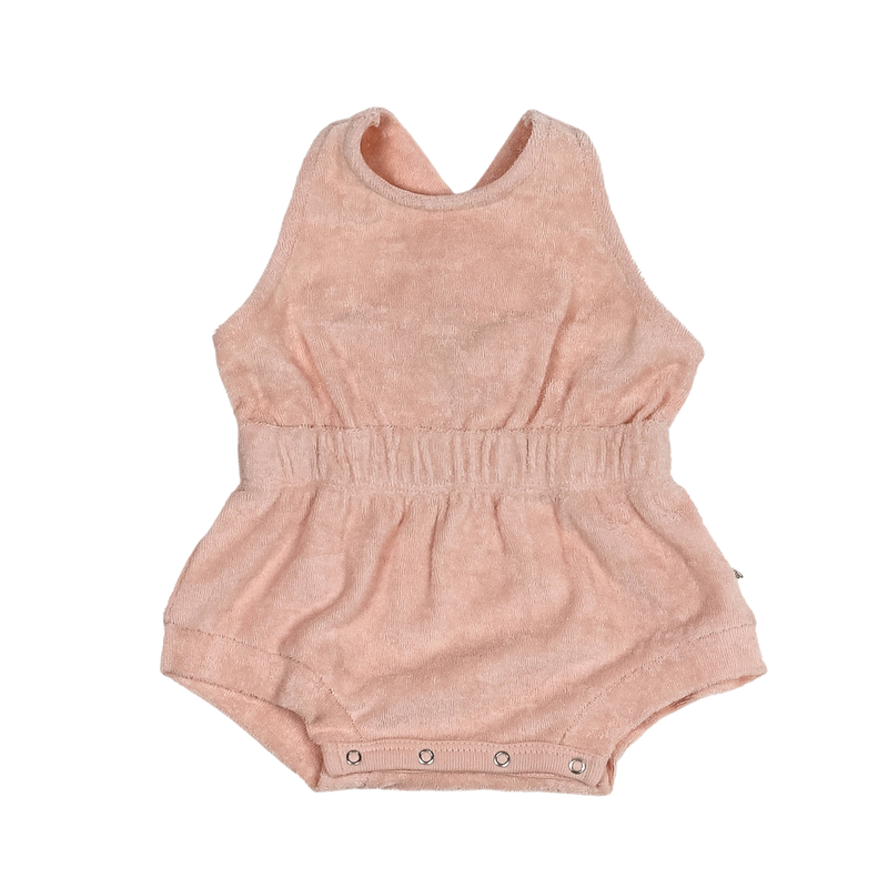 Shortie Terry Romper | PINK