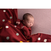 BORDEAUX DOTS | Baby Blanket