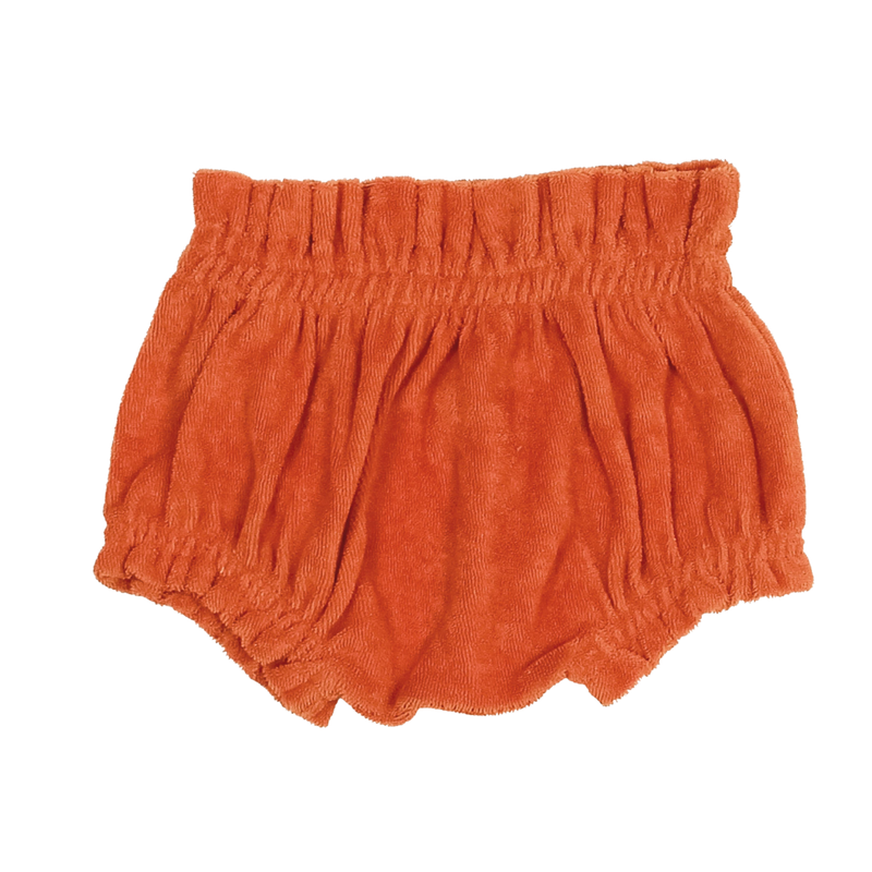 Smocked Terry Bloomer | ORANGE