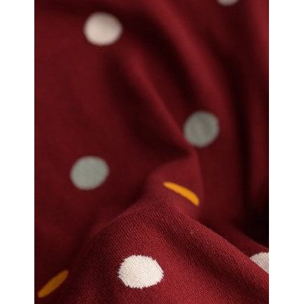 BORDEAUX DOTS | Baby Blanket